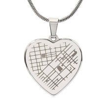 Load image into Gallery viewer, Testing Engraved Map - Heart Necklace 10.10.25
