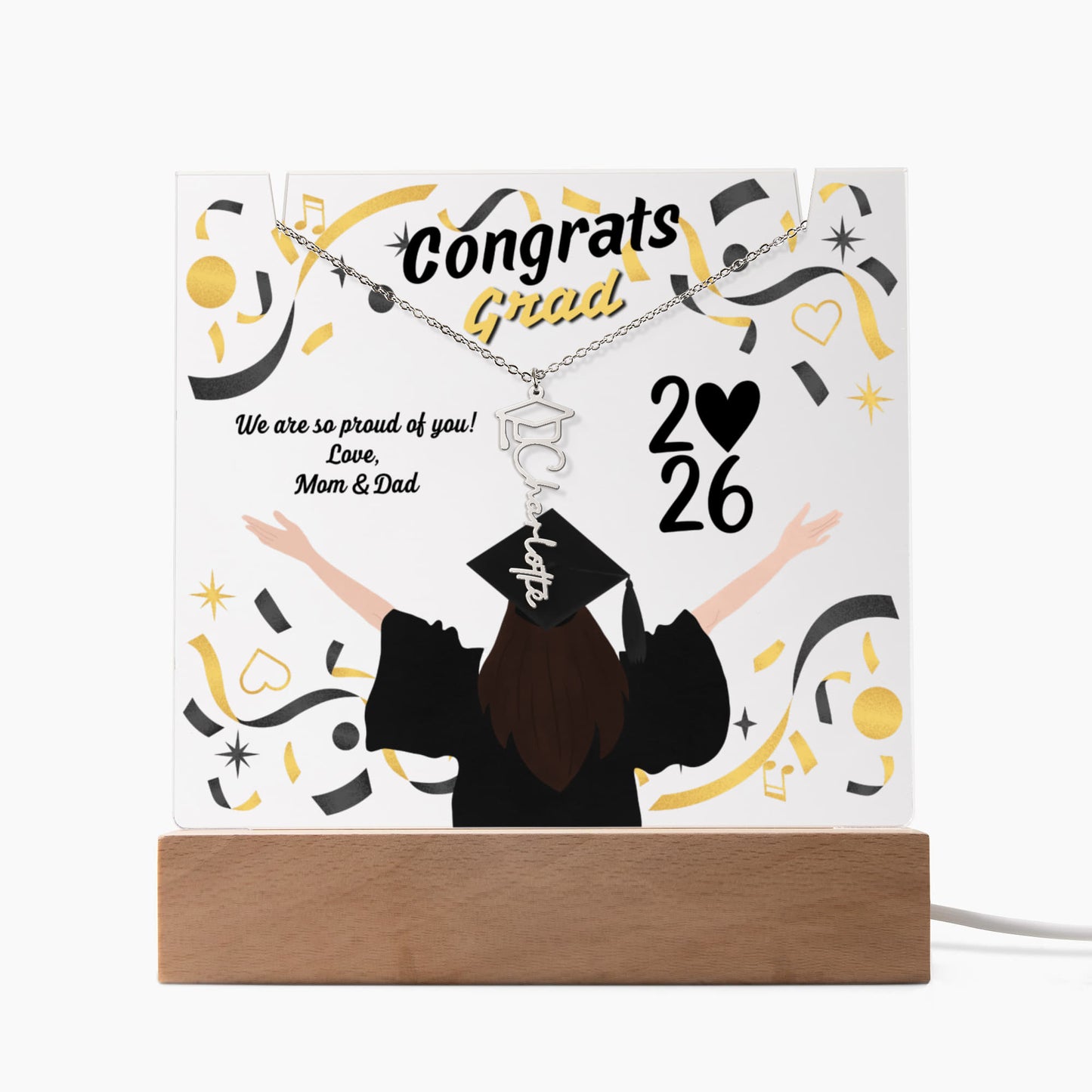 Graduation Keepsake Acrylic Sample