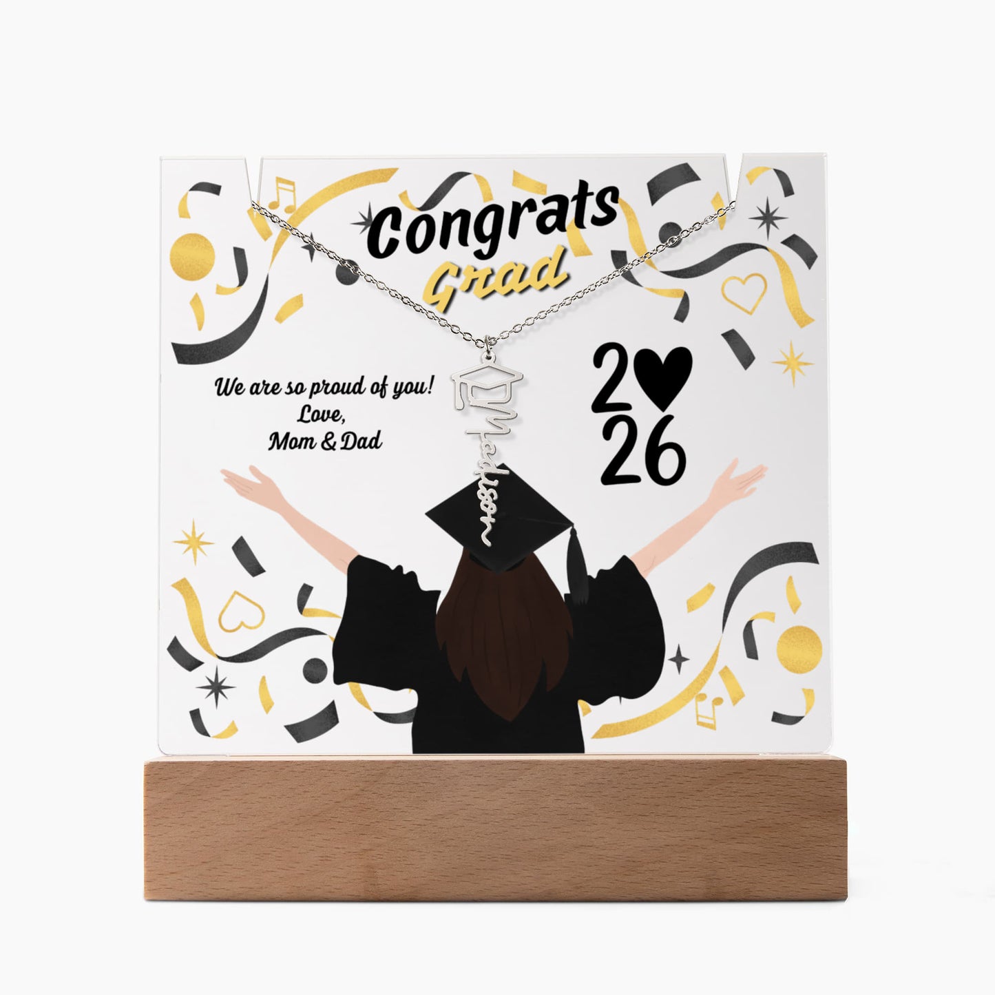 Graduation Keepsake Acrylic Sample
