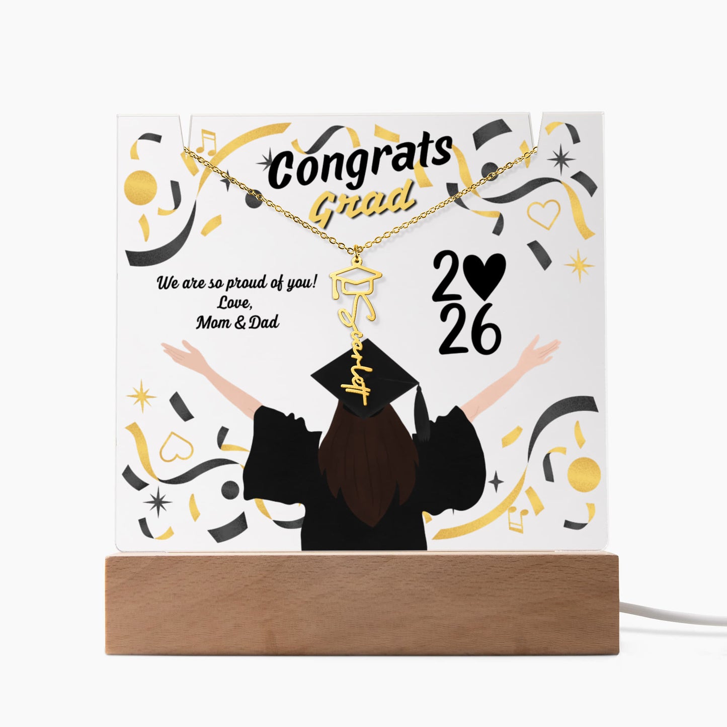 Graduation Keepsake Acrylic Sample