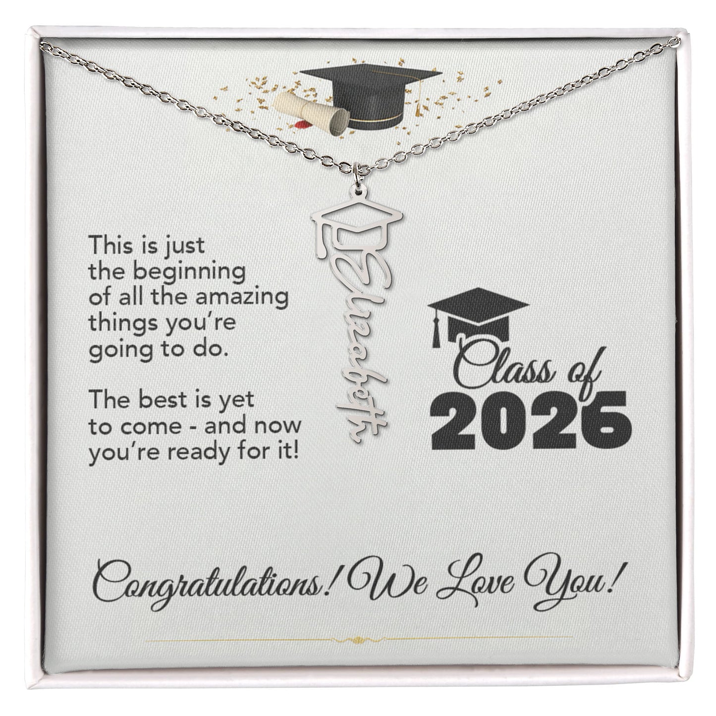 Graduation Necklace The Best Is Yet To Come 2026