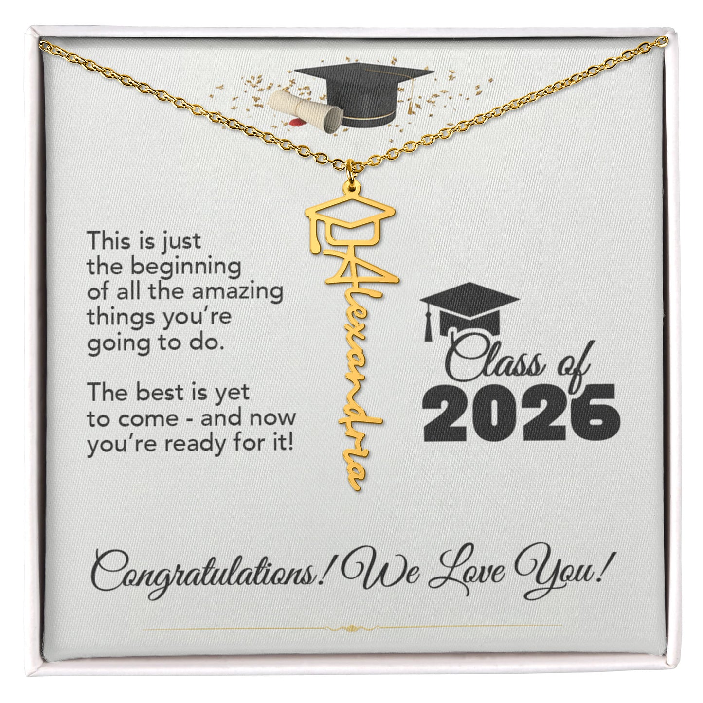 Graduation Necklace The Best Is Yet To Come 2026