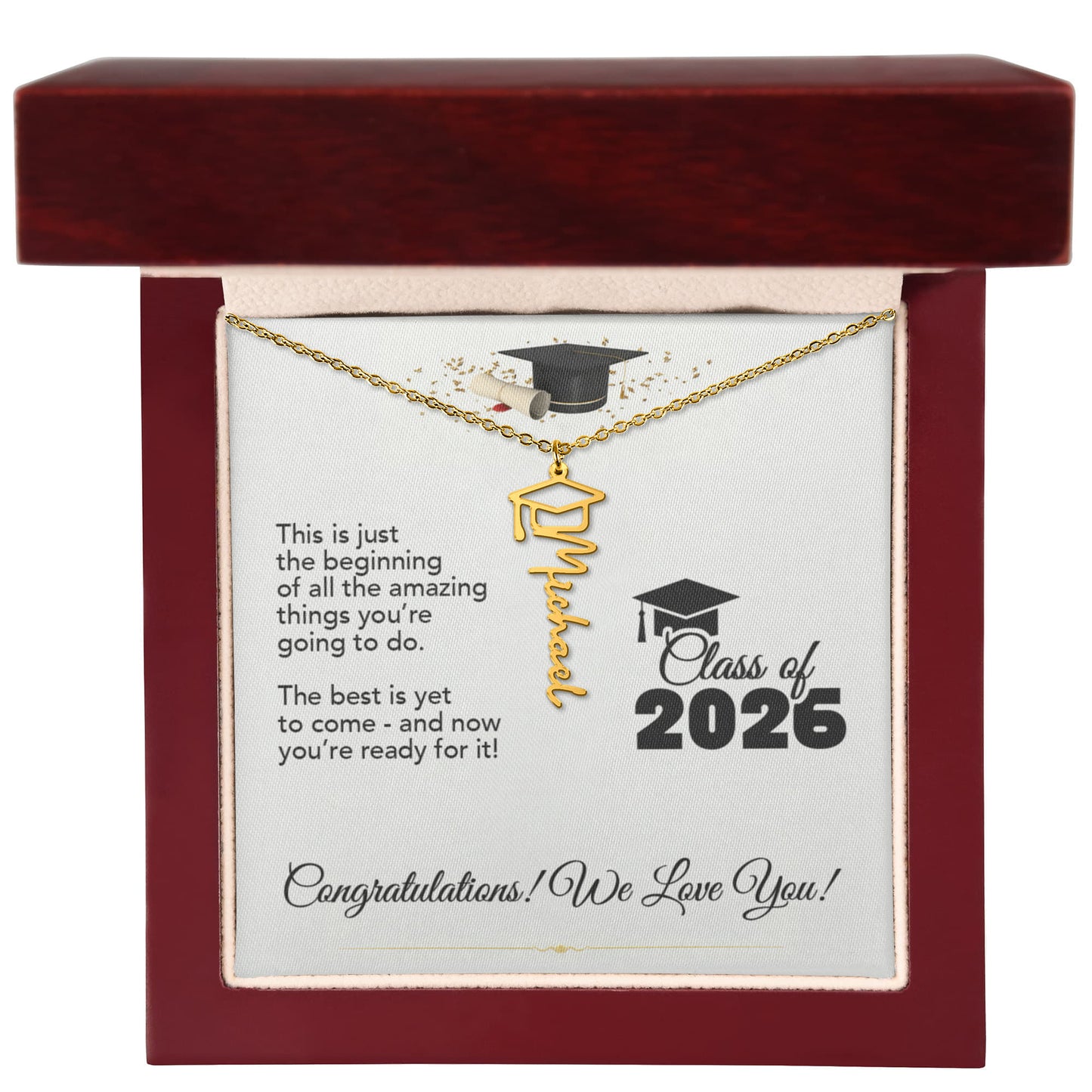 Graduation Necklace The Best Is Yet To Come 2026