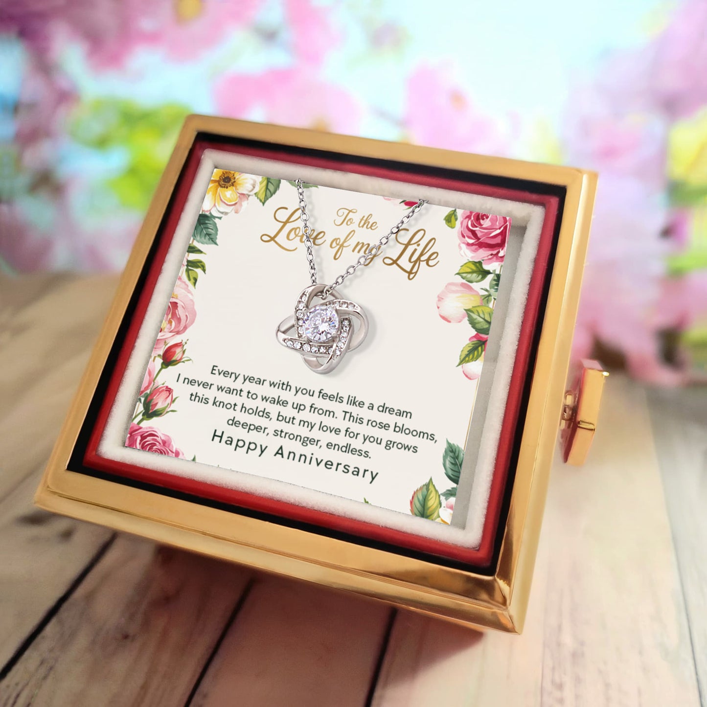 Testing Rotating Rose Box with Love Knot 8/28/25