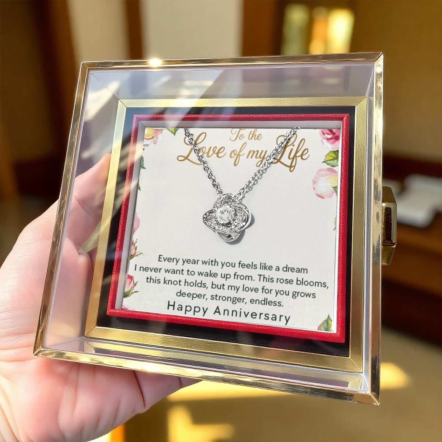 Testing Rotating Rose Box with Love Knot 8/28/25