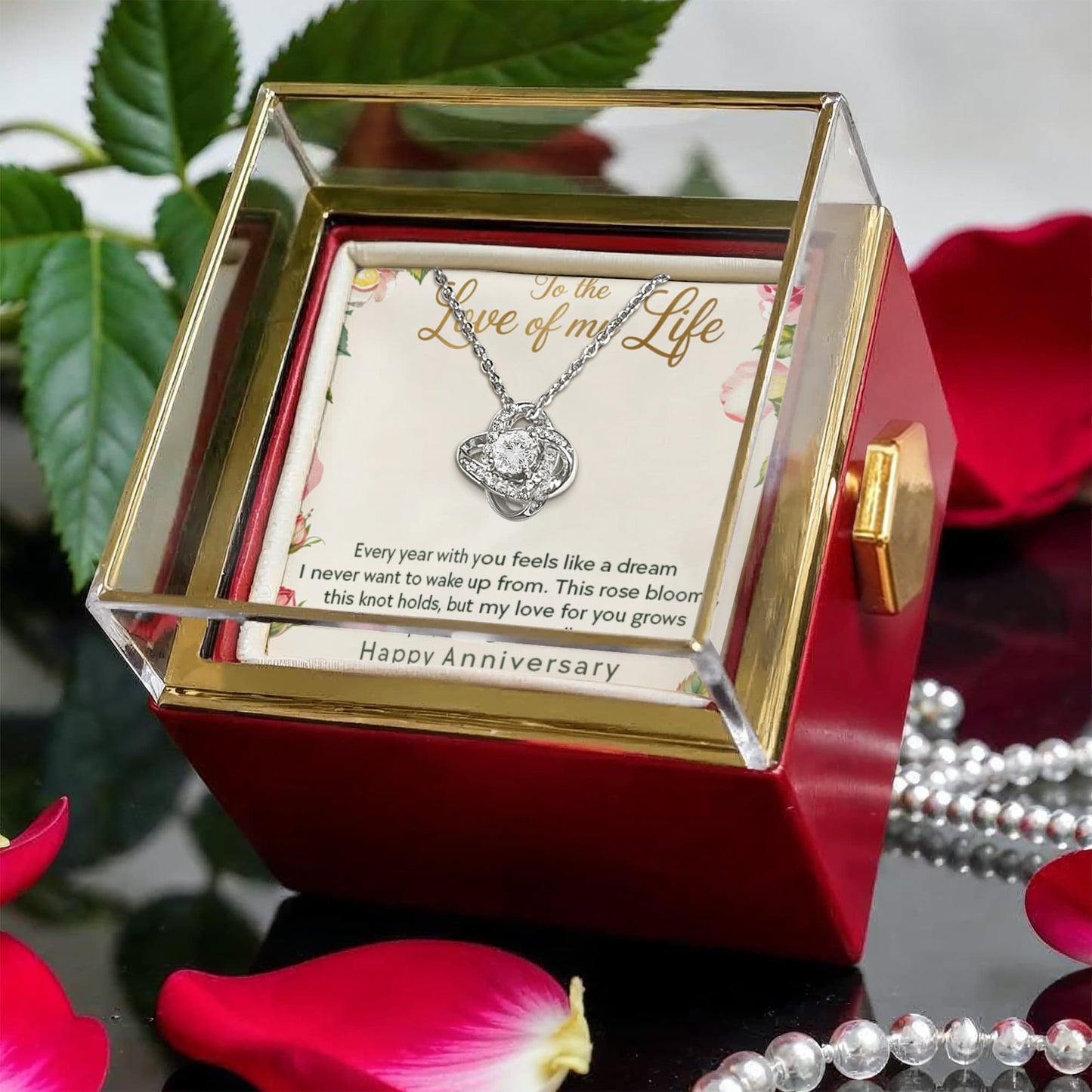 Testing Rotating Rose Box with Love Knot 8/28/25