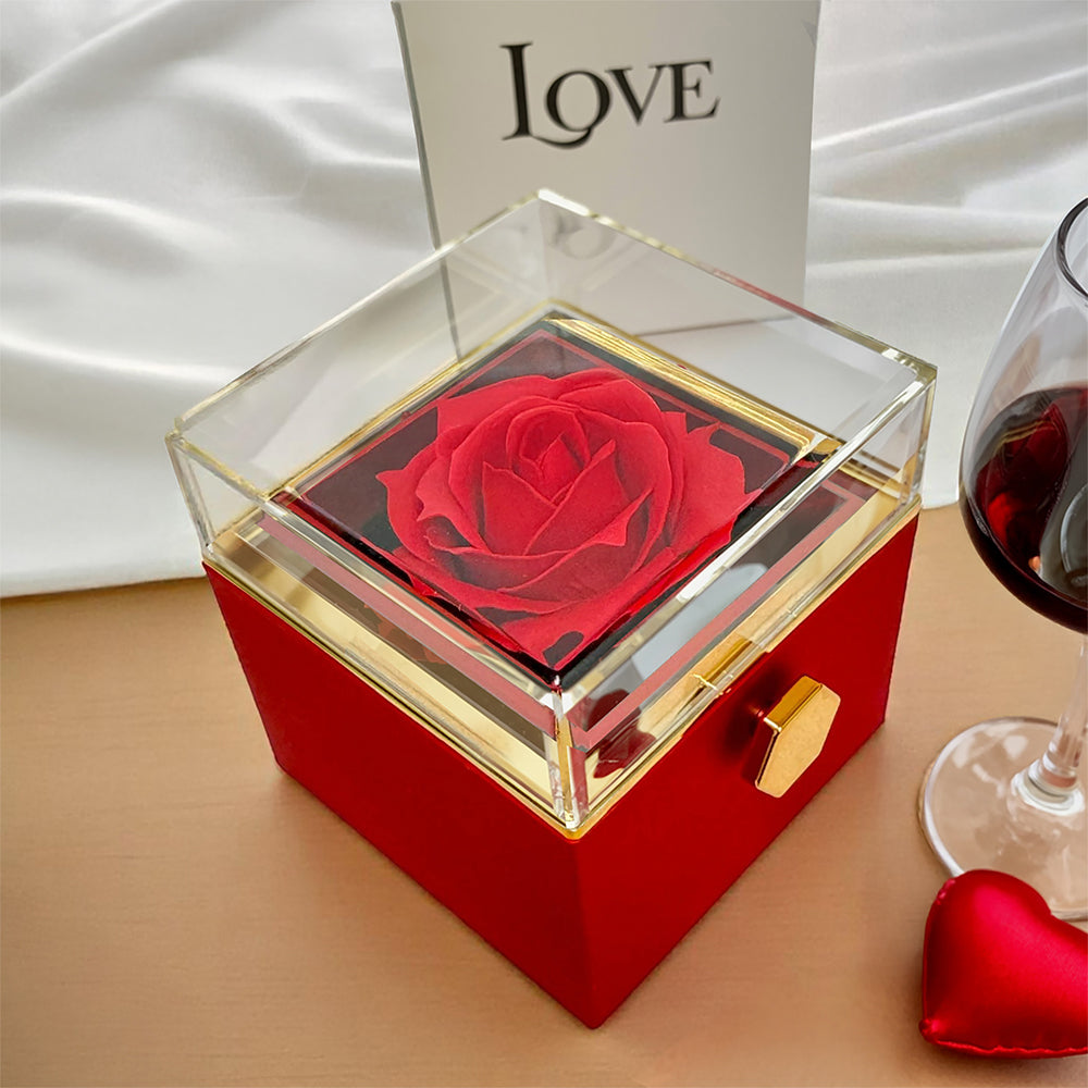 Testing Love Knot Rotating Rose Box