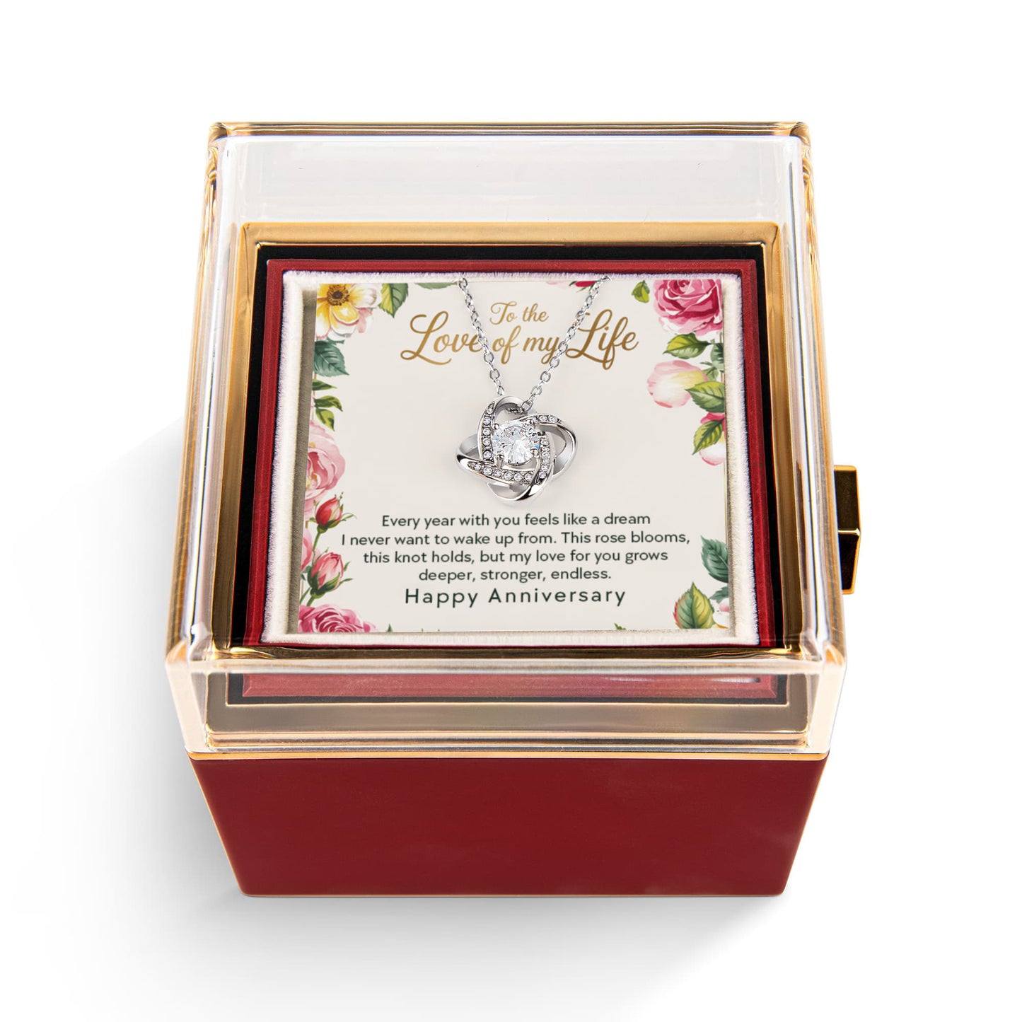 Testing Rotating Rose Box with Love Knot 8/28/25
