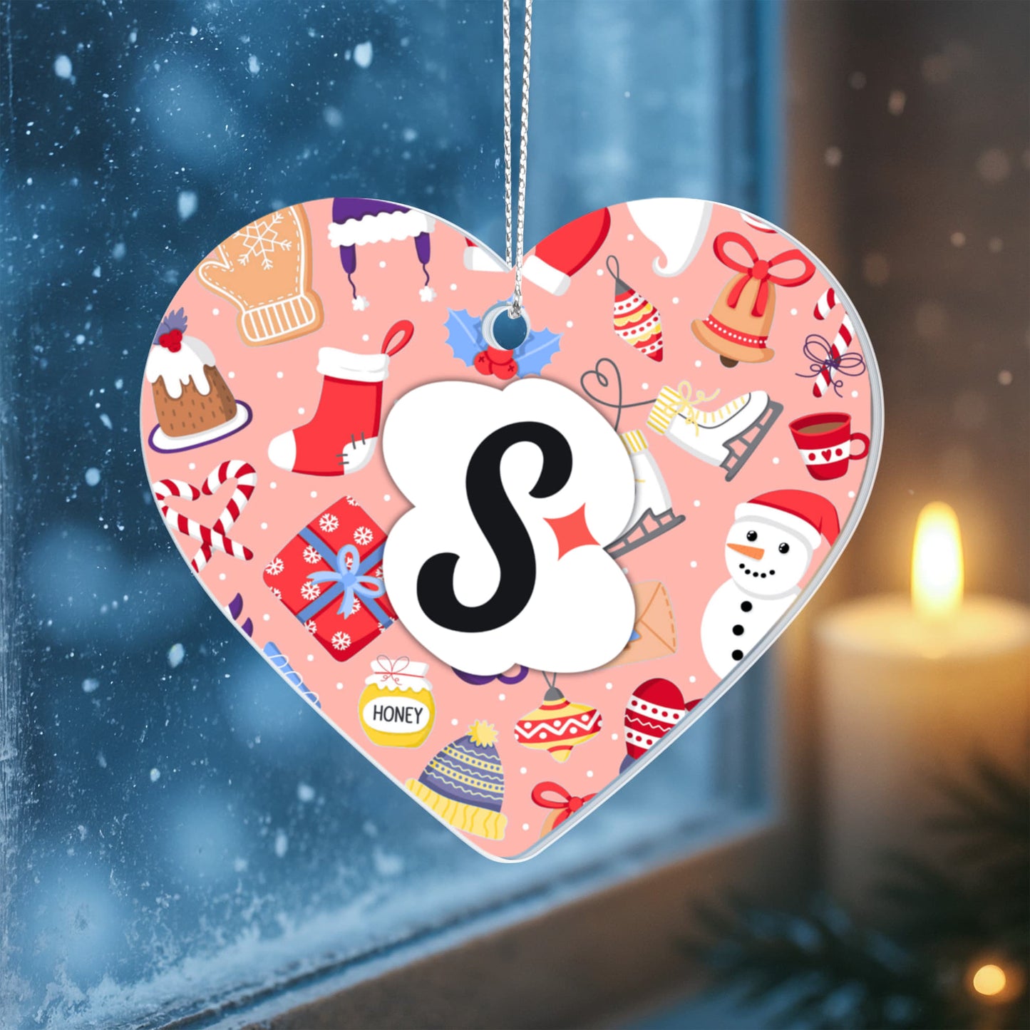 Testing Acrylic Heart Ornament 9.9.25