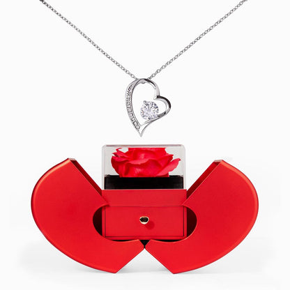 testing Forever Love w/ Red Heart Rose Box 9.26