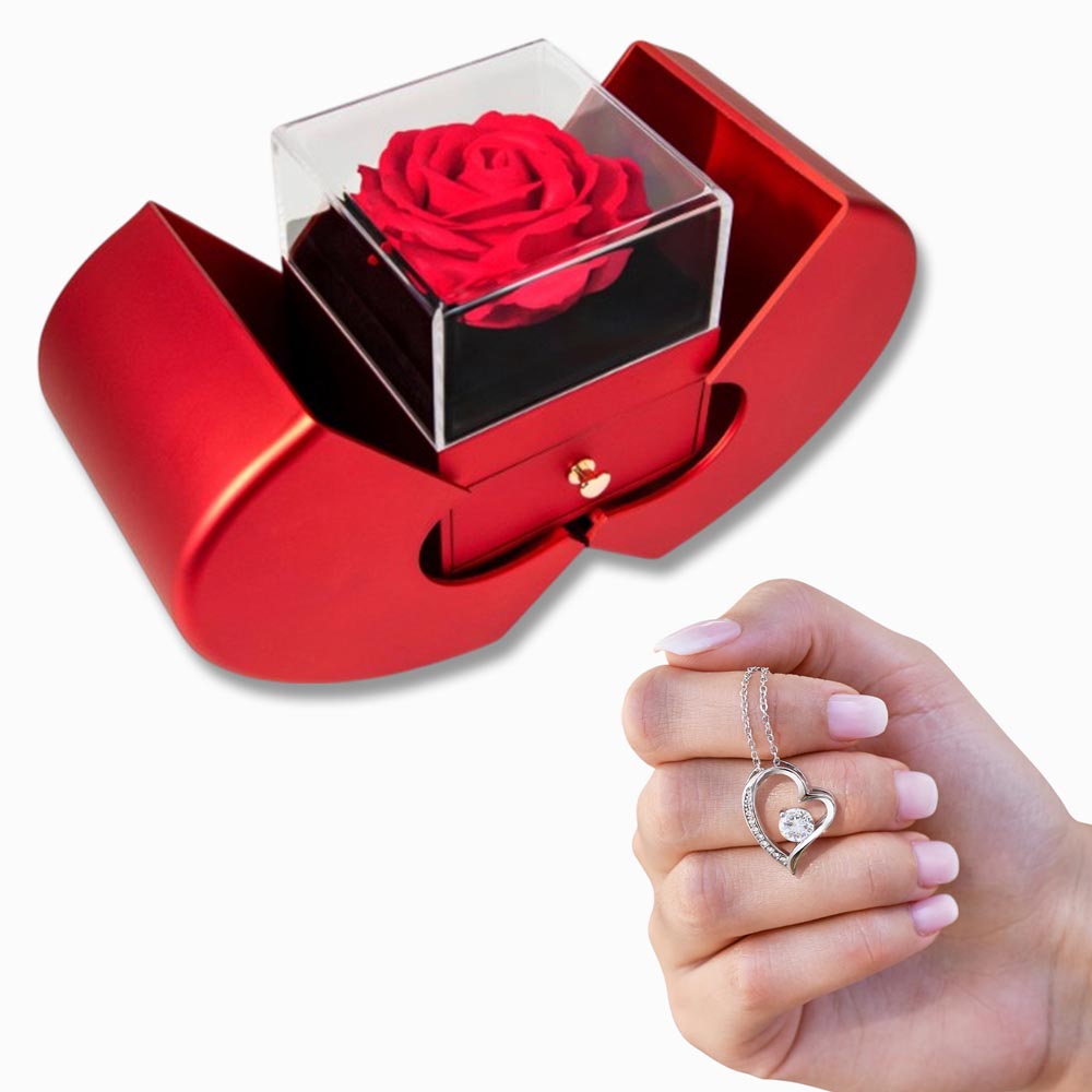 testing Forever Love w/ Red Heart Rose Box 9.26