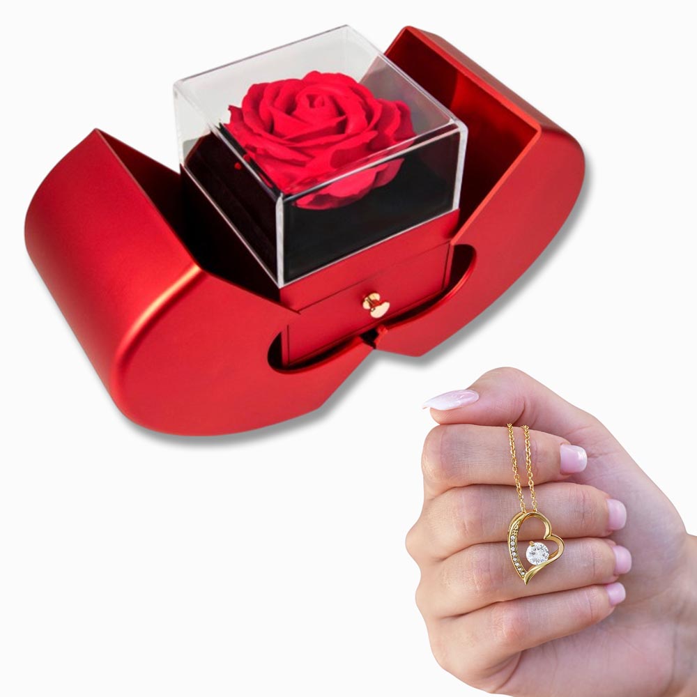 testing Forever Love w/ Red Heart Rose Box 9.26