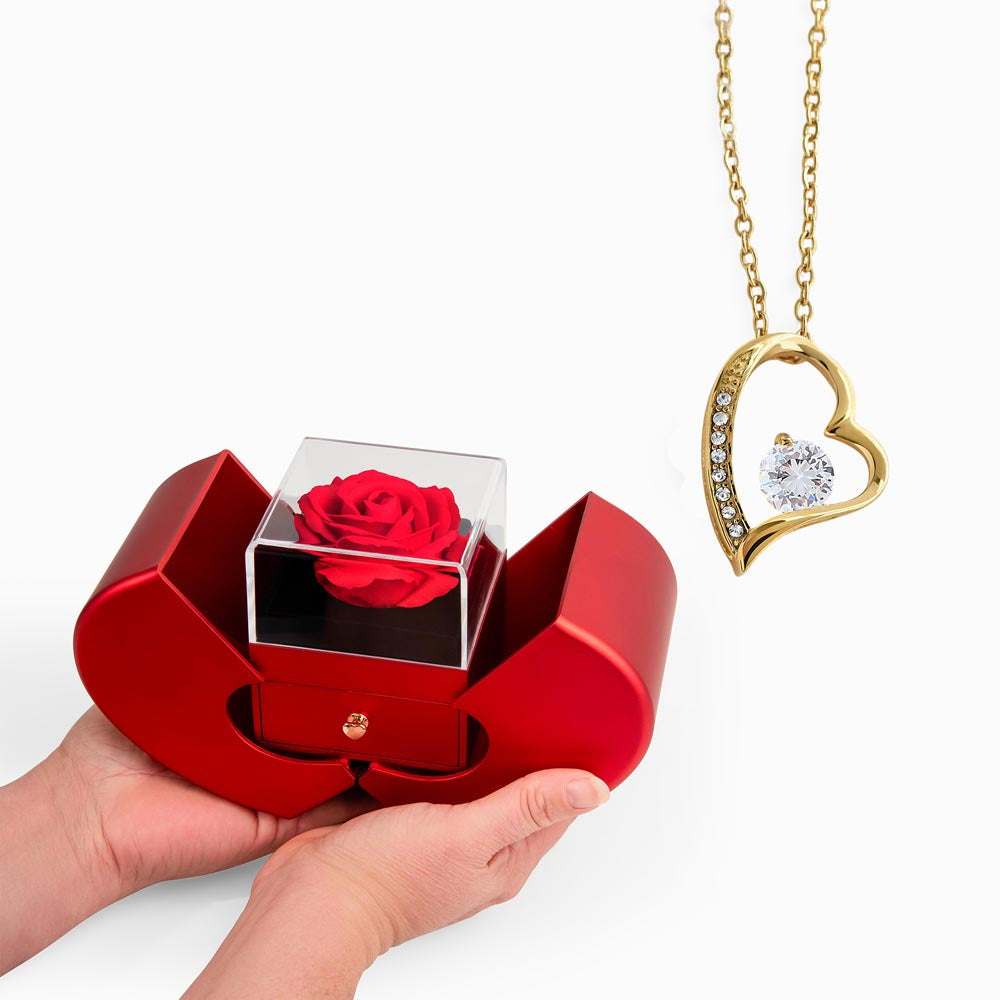 Testing Forever Love w/ Red Heart Rose Box NO MC 9.25