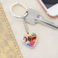 Graphic Heart Keychain Test 11.10