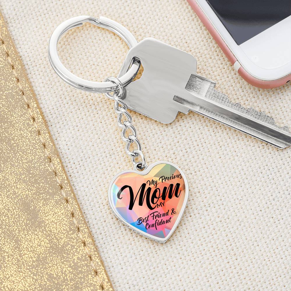 Graphic Heart Keychain Test 11.10