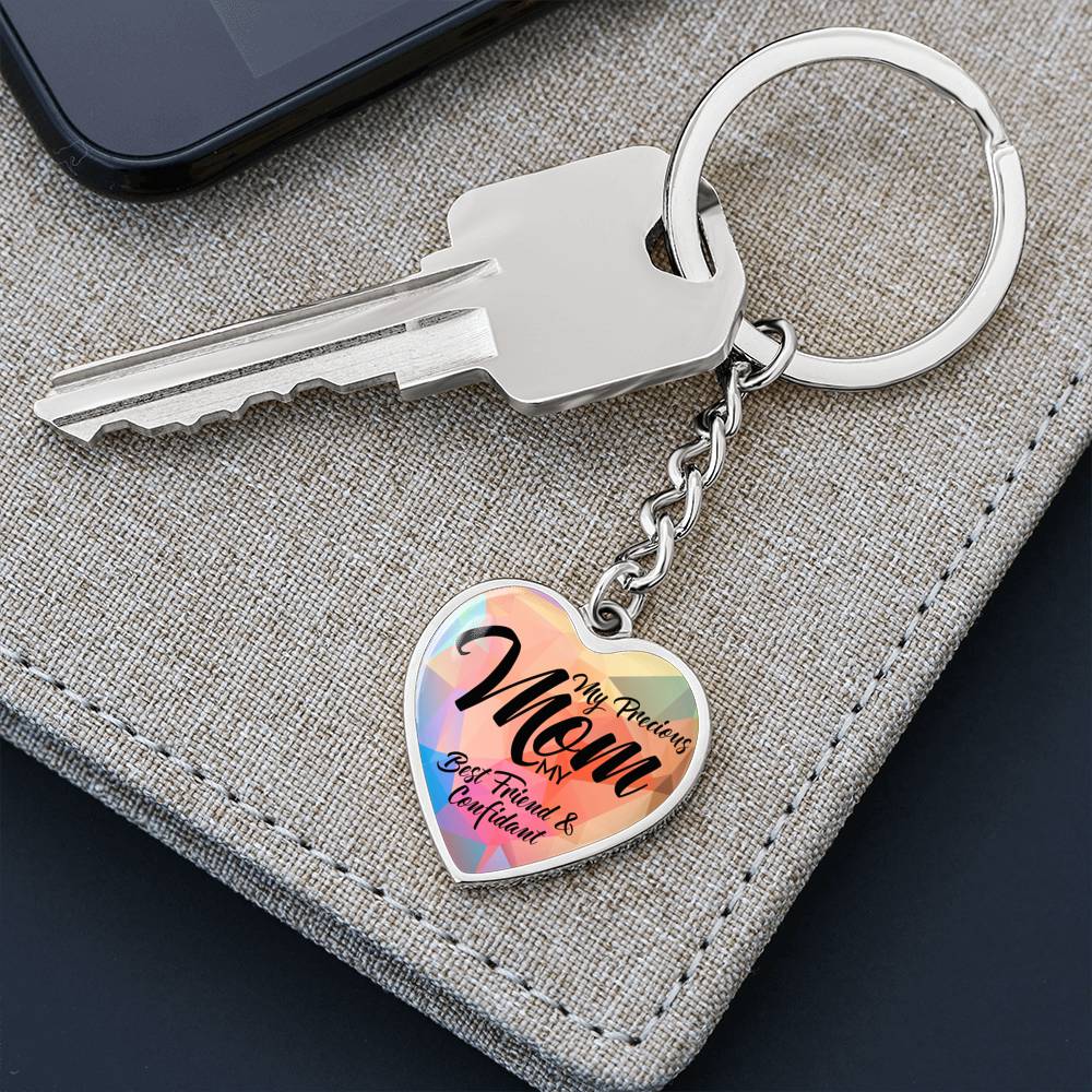 Graphic Heart Keychain Test 11.10