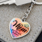 Graphic Heart Keychain Test 11.10