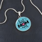 Testing Graphic Circle Necklace
