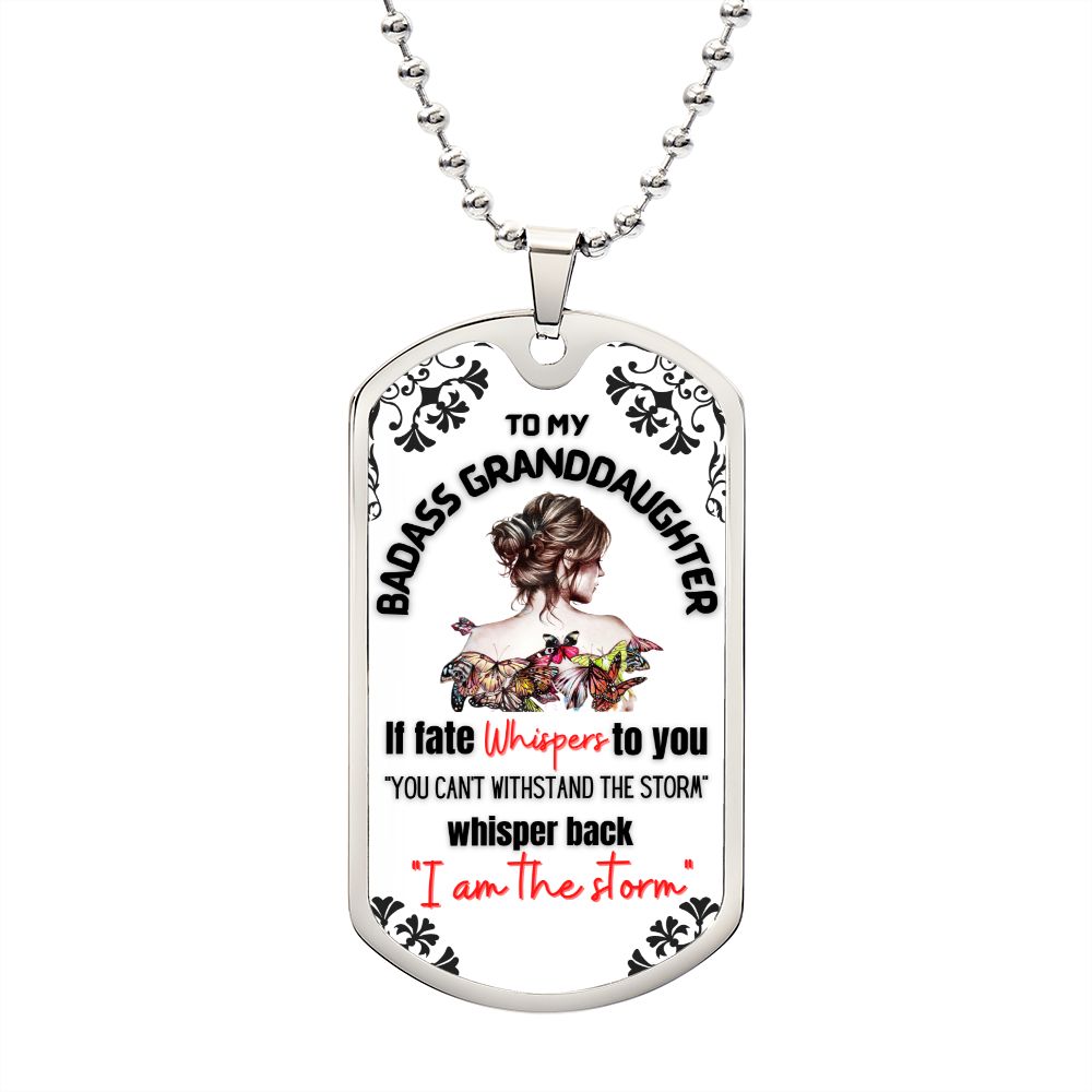 Testing Graphic Dog Tag Necklace 3/24/23