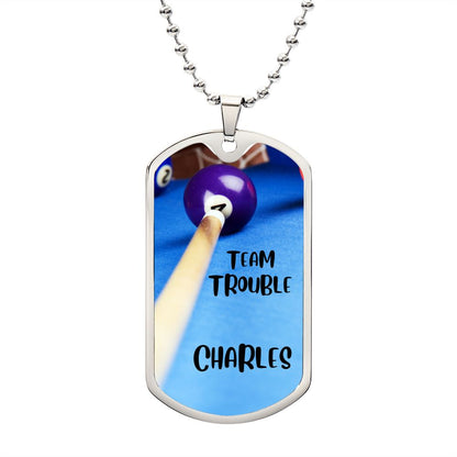 Testing Graphic Dog Tag Necklace 3/24/23