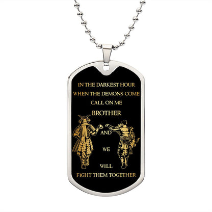 Testing Graphic Dog Tag Necklace 3/24/23