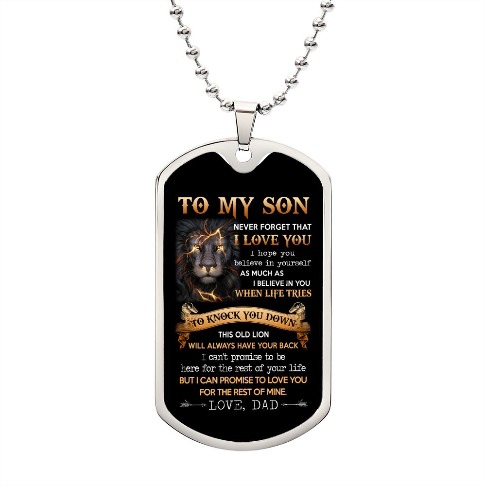 Testing Graphic Dog Tag Necklace 3/24/23