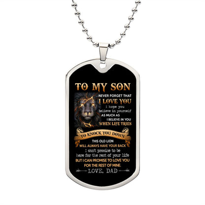Testing Graphic Dog Tag Necklace 3/24/23