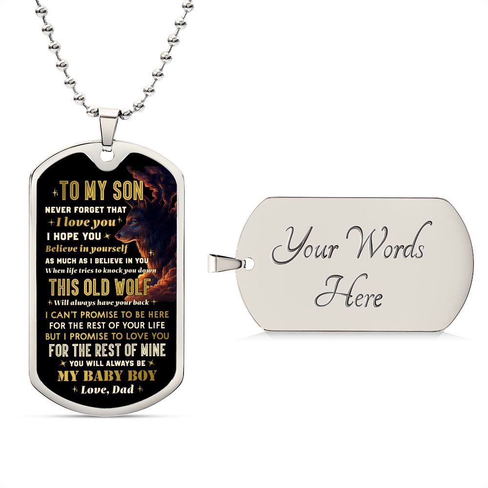 Testing Graphic Dog Tag Necklace 3/24/23