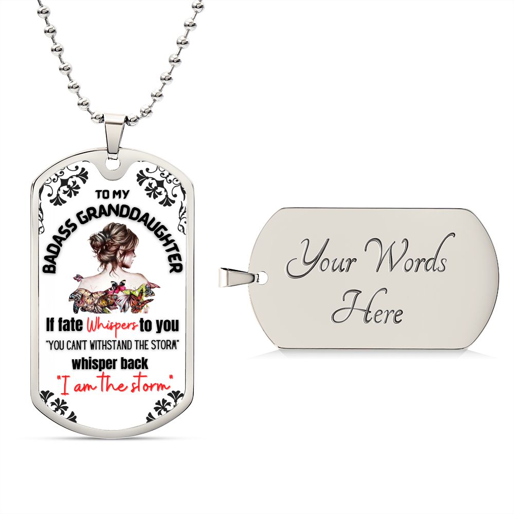 Testing Graphic Dog Tag Necklace 3/24/23