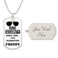 Testing Graphic Dog Tag Necklace 3/24/23