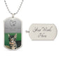 Testing Graphic Dog Tag Necklace 3/24/23
