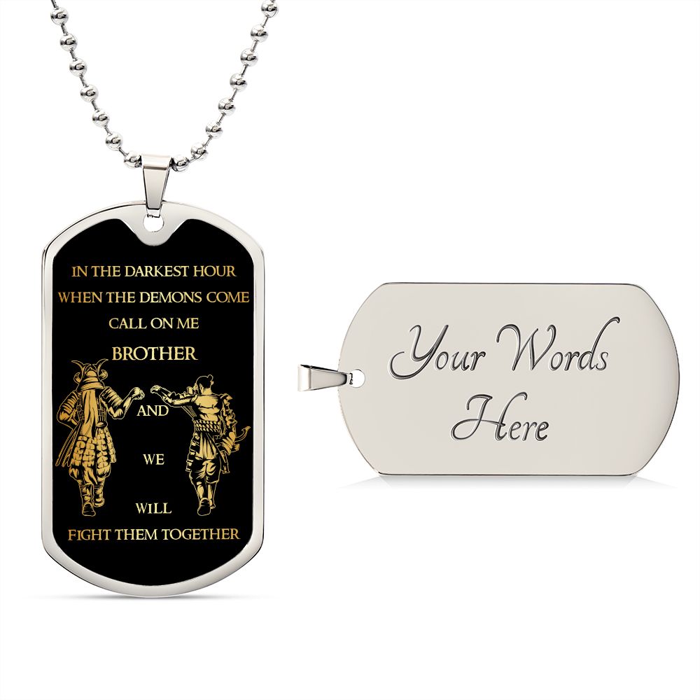 Testing Graphic Dog Tag Necklace 3/24/23