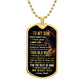 Testing Graphic Dog Tag Necklace 3/24/23
