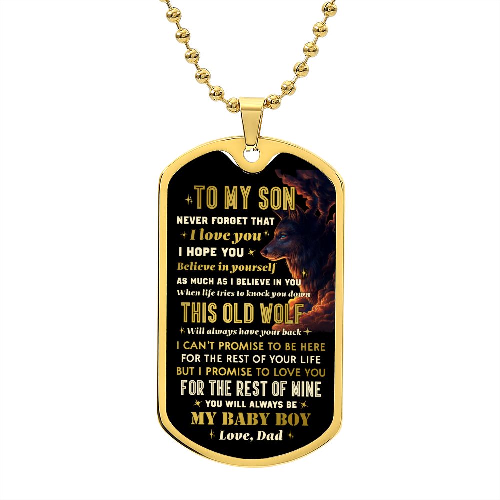 Testing Graphic Dog Tag Necklace 3/24/23