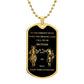 Testing Graphic Dog Tag Necklace 3/24/23