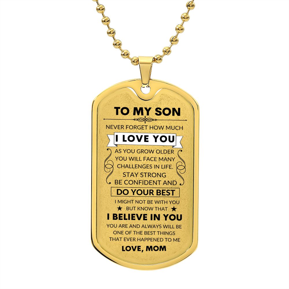 Testing Graphic Dog Tag Necklace 3/24/23