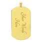 Testing Graphic Dog Tag Necklace 3/24/23