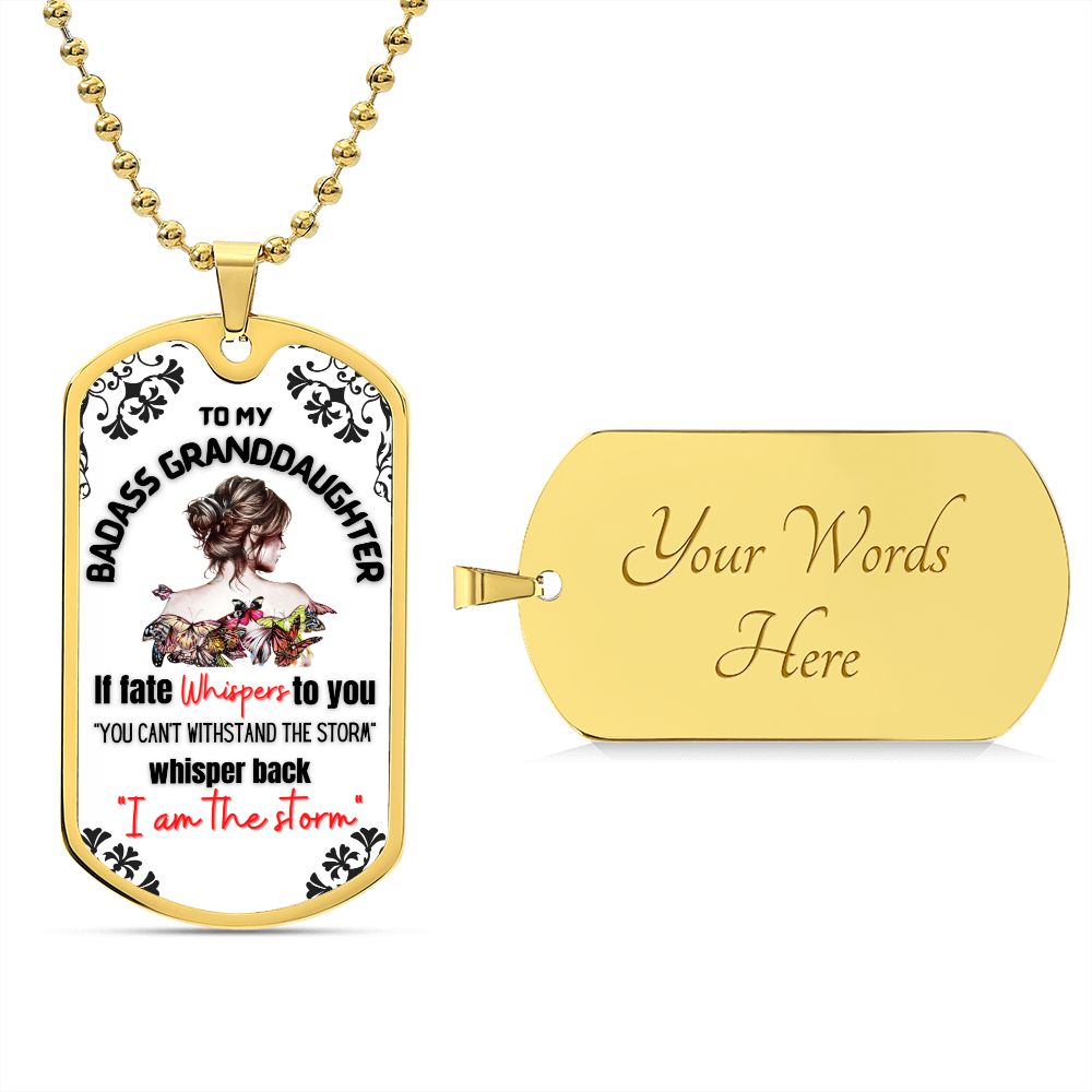 Testing Graphic Dog Tag Necklace 3/24/23