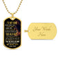 Testing Graphic Dog Tag Necklace 3/24/23