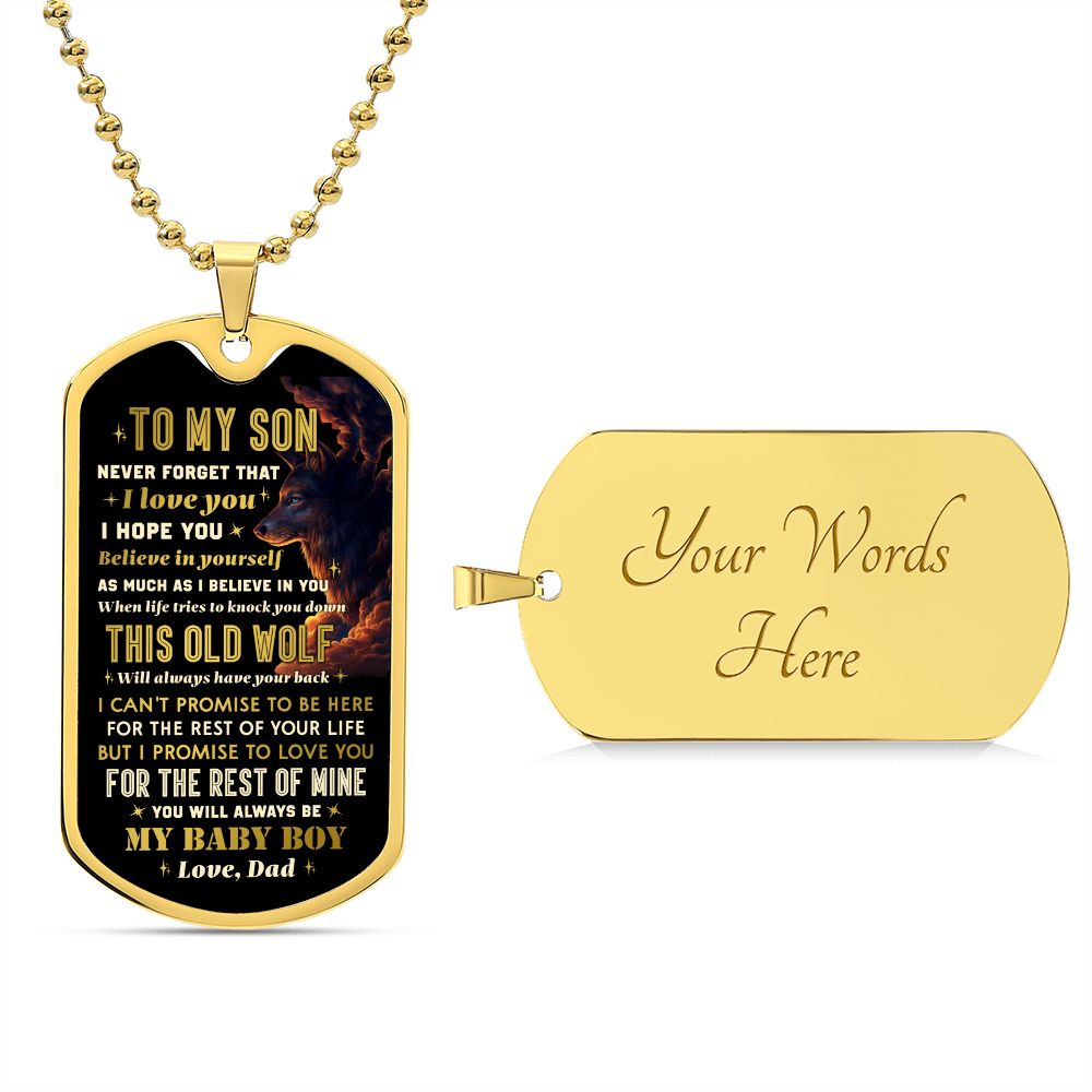 Testing Graphic Dog Tag Necklace 3/24/23