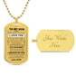 Testing Graphic Dog Tag Necklace 3/24/23