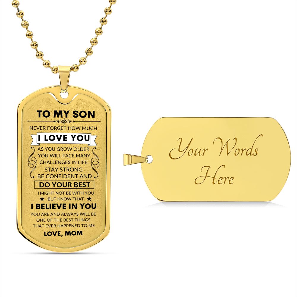 Testing Graphic Dog Tag Necklace 3/24/23