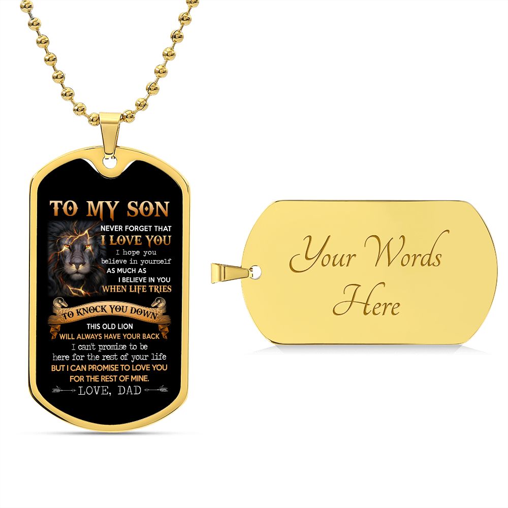 Testing Graphic Dog Tag Necklace 3/24/23