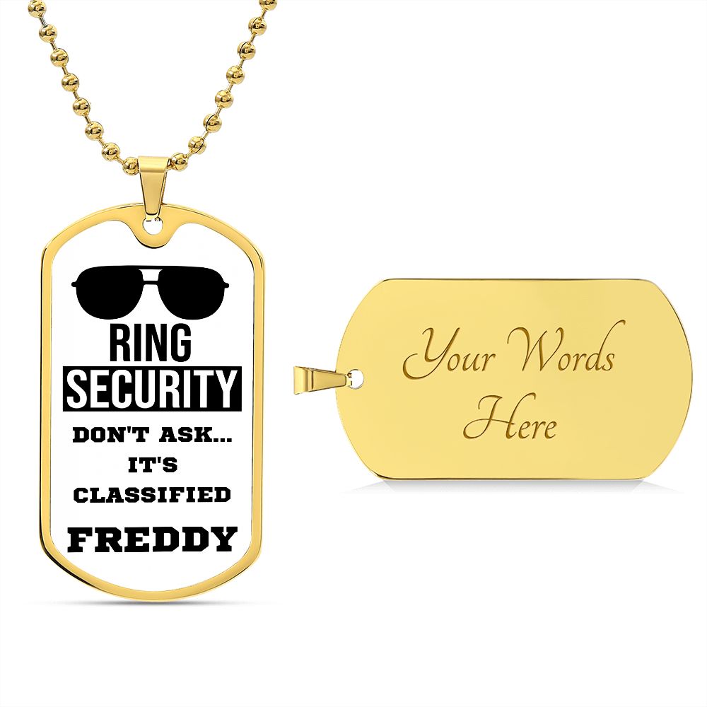 Testing Graphic Dog Tag Necklace 3/24/23