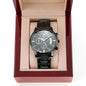 To My Son - Black Engraved Watch