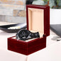 To My Son - Black Engraved Watch