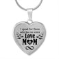 Testing Engraved Heart - Love Mom Paw Prints
