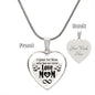 Testing Engraved Heart - Love Mom Paw Prints