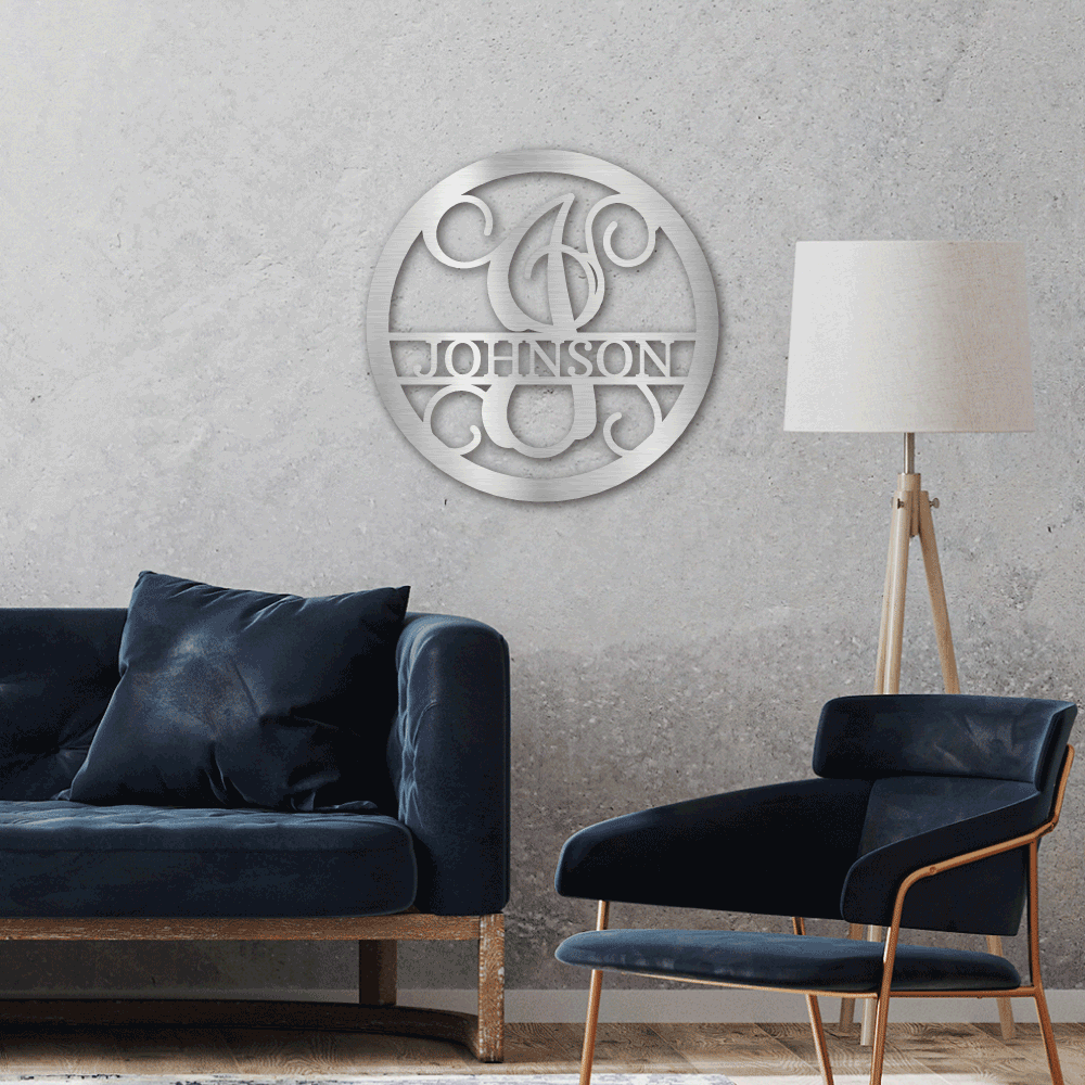 testing circle vine monogram