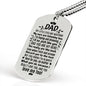 Testing Engraved Dog Tag - Dad My little eyes are watching